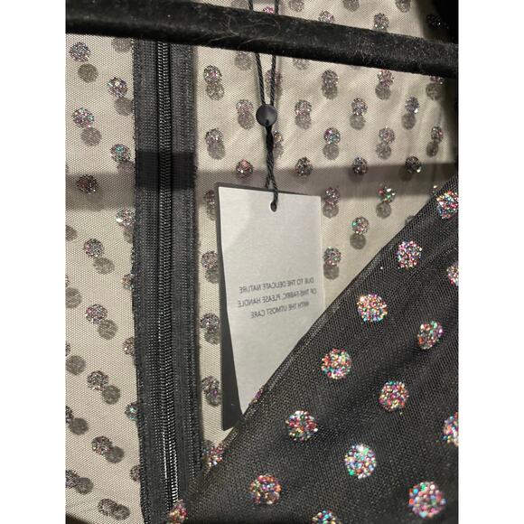 NBD Black and White Polka Dot Mini Dress - Picture 4 of 5